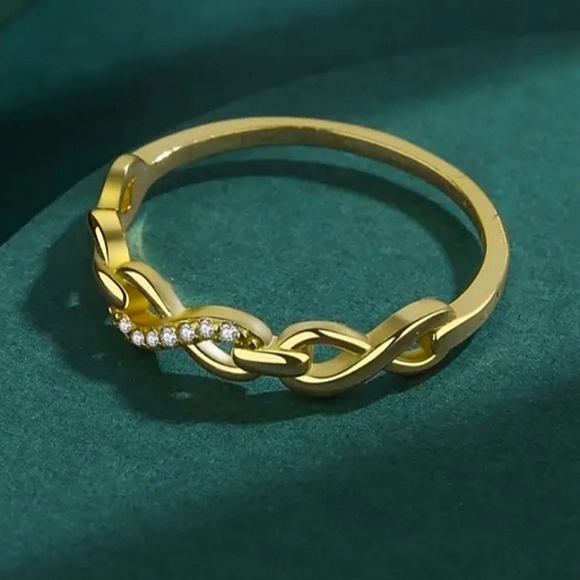 S925 Sterling Silver Infinity Band - Picture 3 of 4